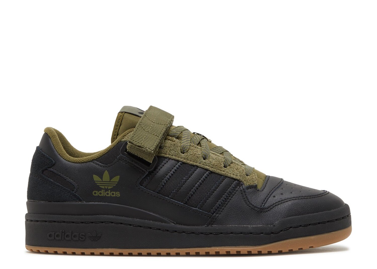 

Кроссовки adidas Forum Low 'Black Focus Olive', черный