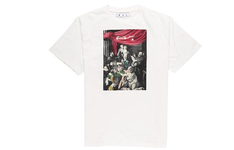 

Белая футболка большого размера Off-White Caravaggio Painting