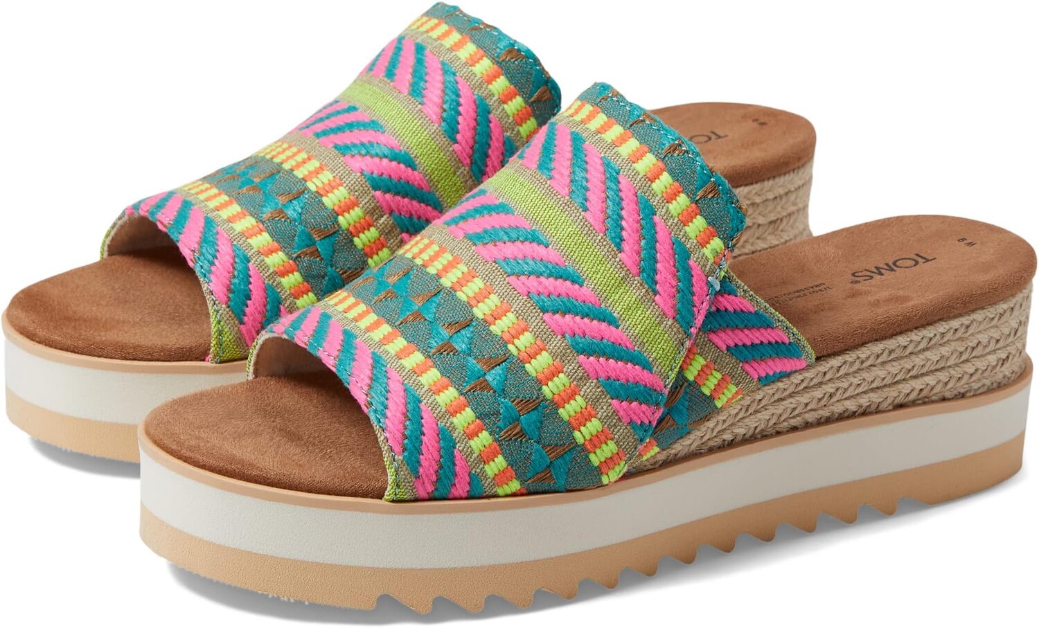

Босоножки Diana Mule TOMS, неоново-розовый