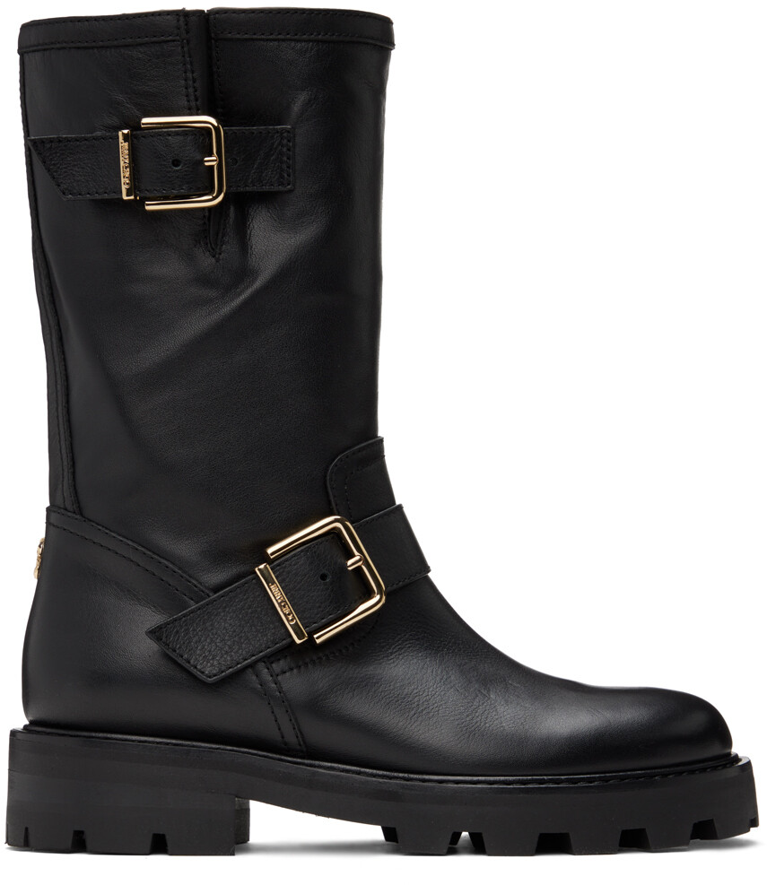 

Черные байкерские ботинки II Jimmy Choo