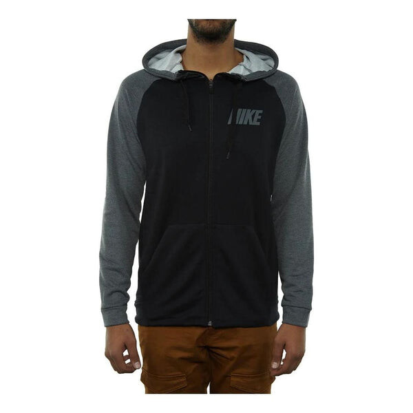 

Толстовка Nike Lightweight Full Zip Fleece Hoodie 'Black Grey', черный