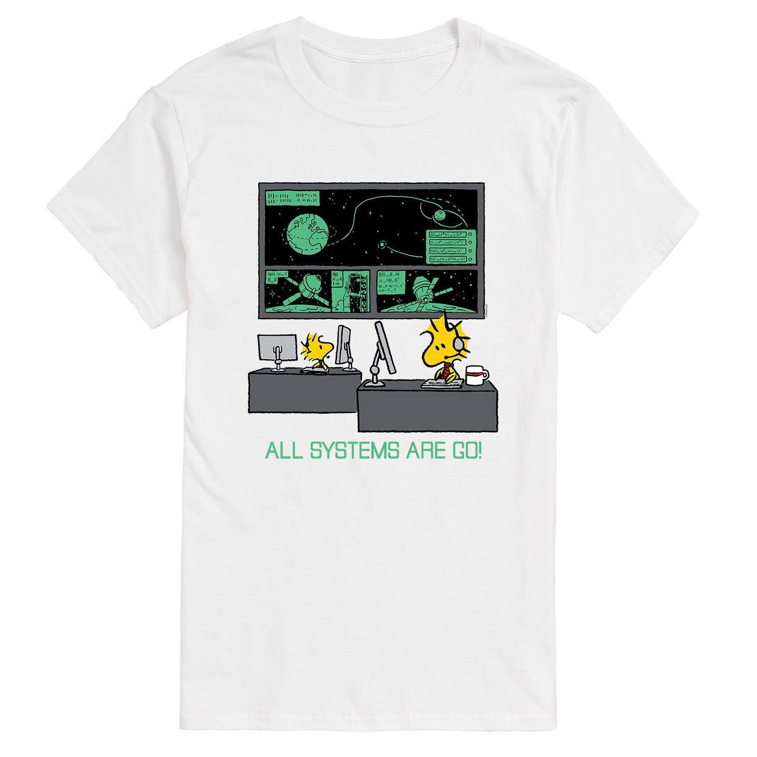 

Мужская футболка Peanuts All Systems Are Go Licensed Character