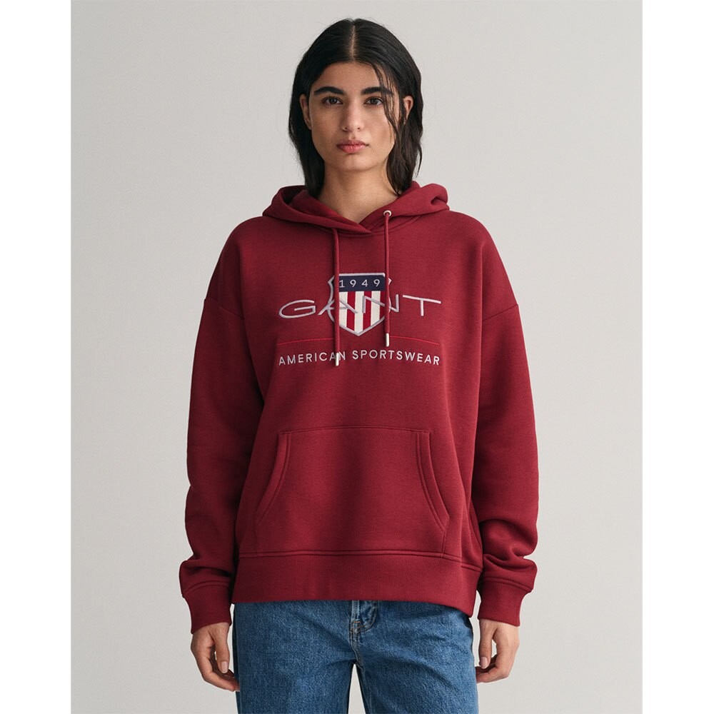 

Худи Gant Rel Archive Shield, красный