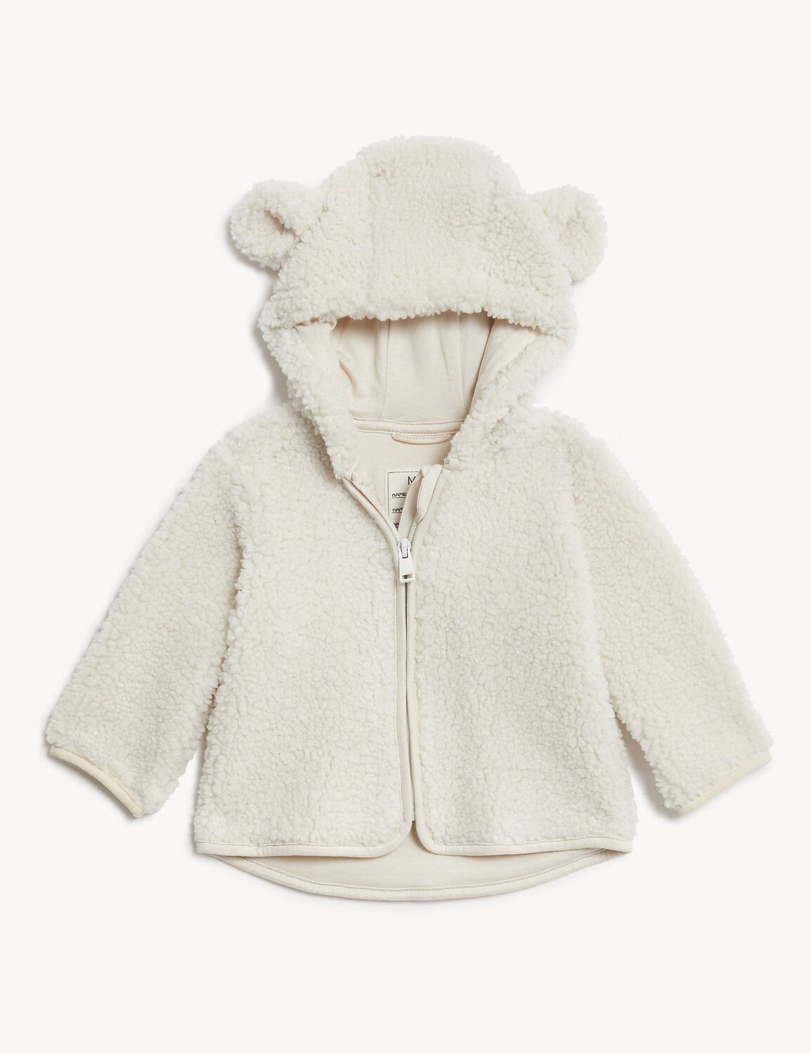 

Куртка Борг с капюшоном (0–3 года) Marks & Spencer, крем