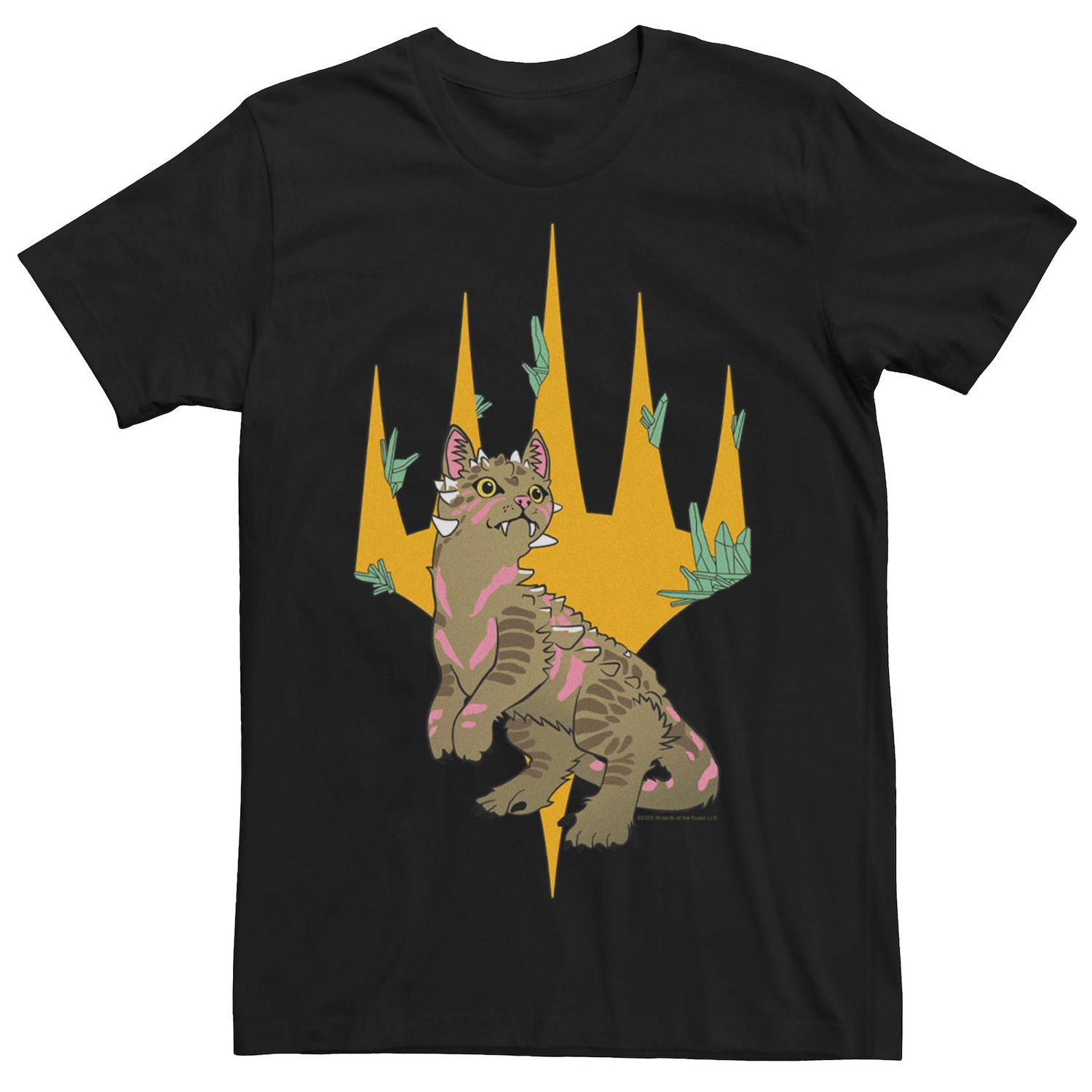 Мужская футболка с логотипом Magic: The Gathering Dinosaur Cat Licensed Character