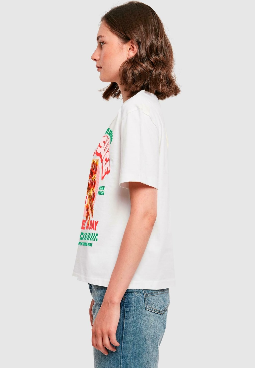 

Футболка с принтом PIZZA CON AMORE Mister Tee, белый