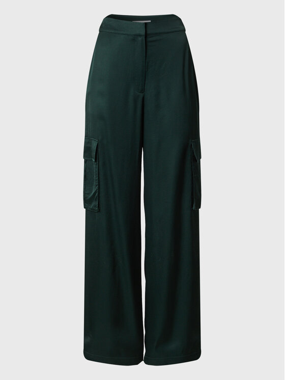 Тканевые брюки свободного кроя Edited, зеленый