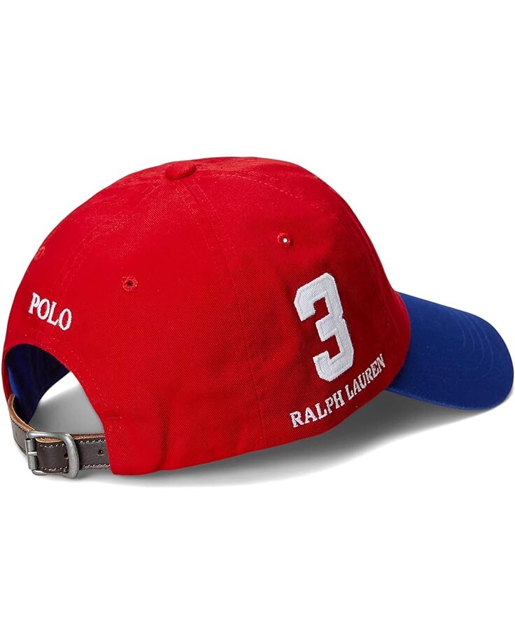 

Кепка Polo Ralph Lauren Embroidered Striped Oxford Ball Cap, цвет Rl/High-Rise