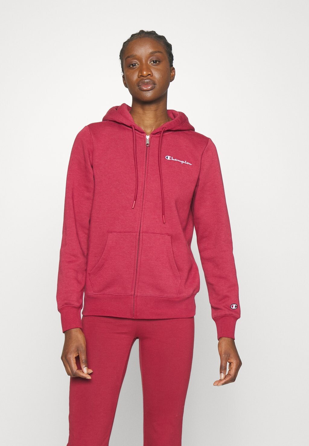 

Толстовка на молнии CLASSIC HOODED FULL ZIP Champion, темно-красный