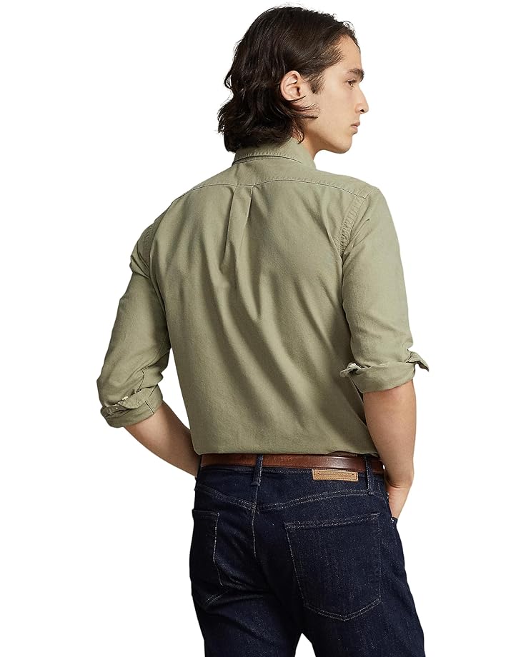 Рубашка Polo Ralph Lauren Garment-Dyed Oxford Shirt, цвет Sage Green кроссовки polo ralph lauren unisex sage green black