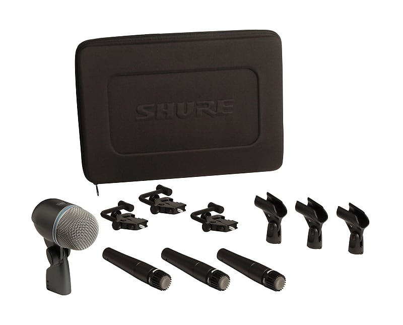 shure pgadrumkit6 набор инструментальных микрофонов для подзвучки ударных Микрофон Shure DMK57-52 Drum Microphone Kit