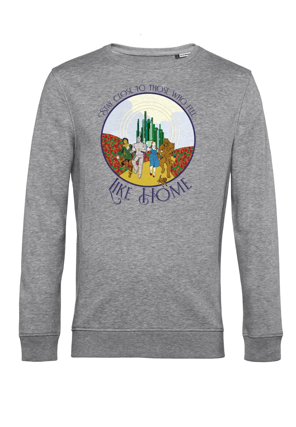 

Толстовка THE WIZARD OF OZ LIKE HOME Henry Tiger, цвет Mottled Light Grey