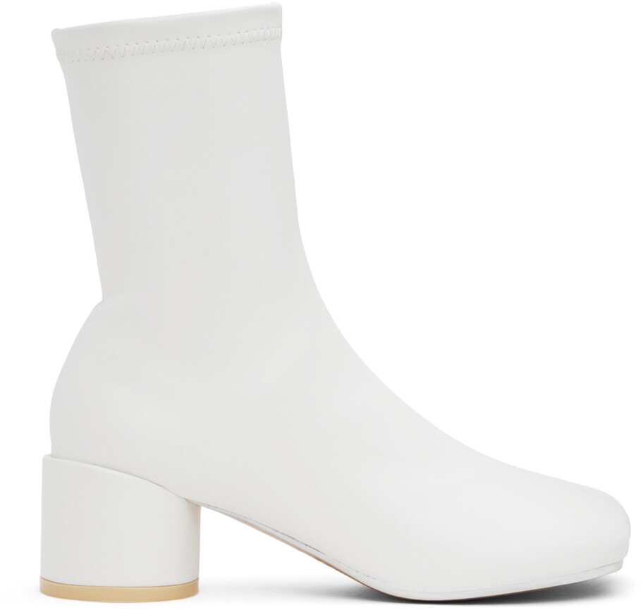 

Белые анатомические ботинки MM6 Maison Margiela, Белый