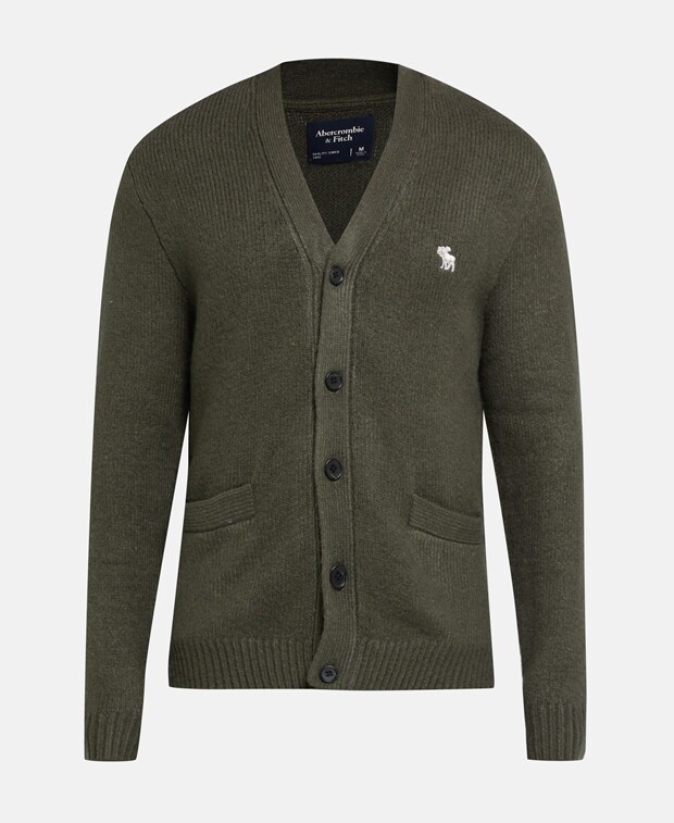 

Кардиган Abercrombie & Fitch, зеленый