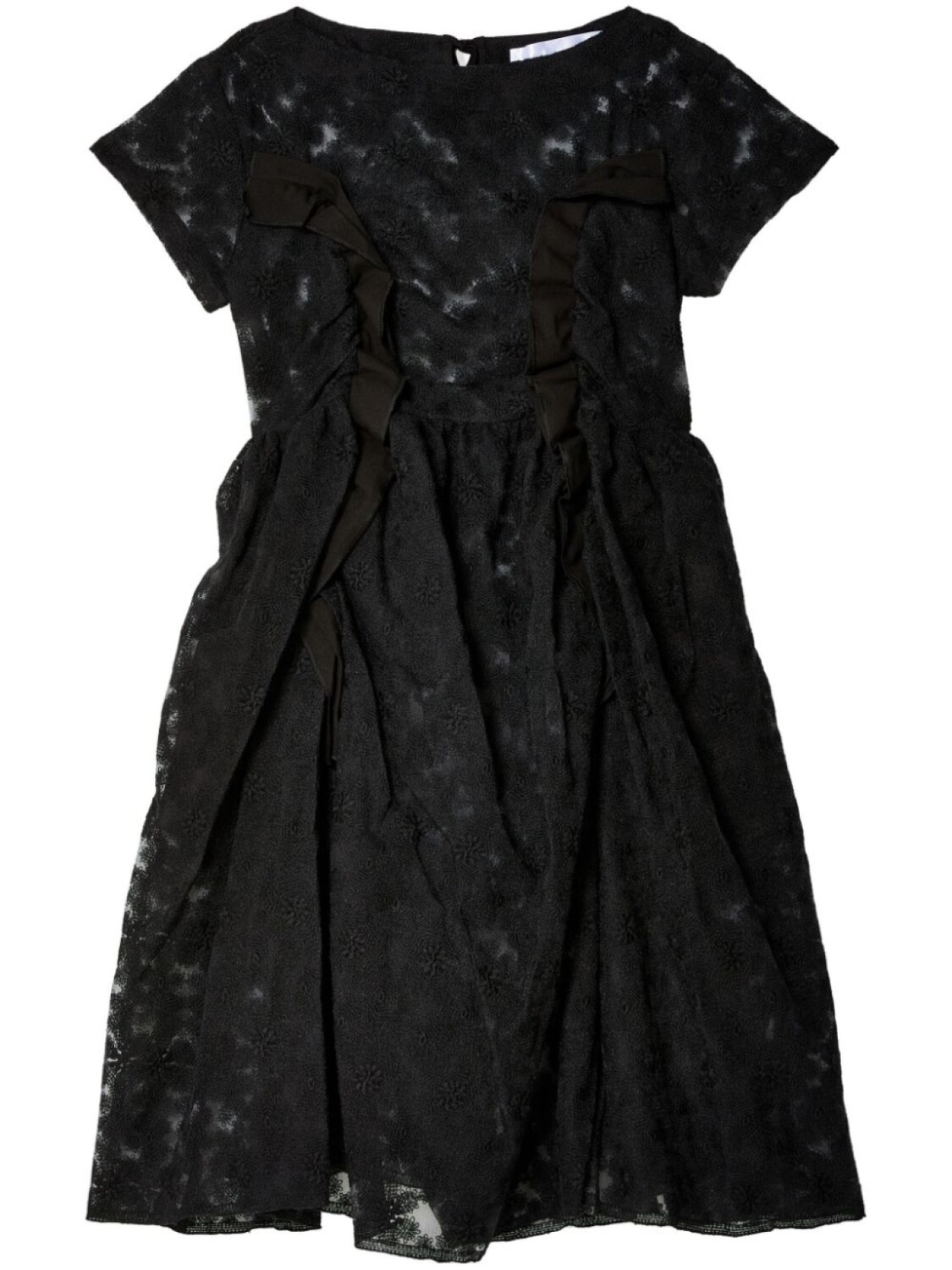 

Платье Comme des Garçons TAO с цветочной вышивкой, черный