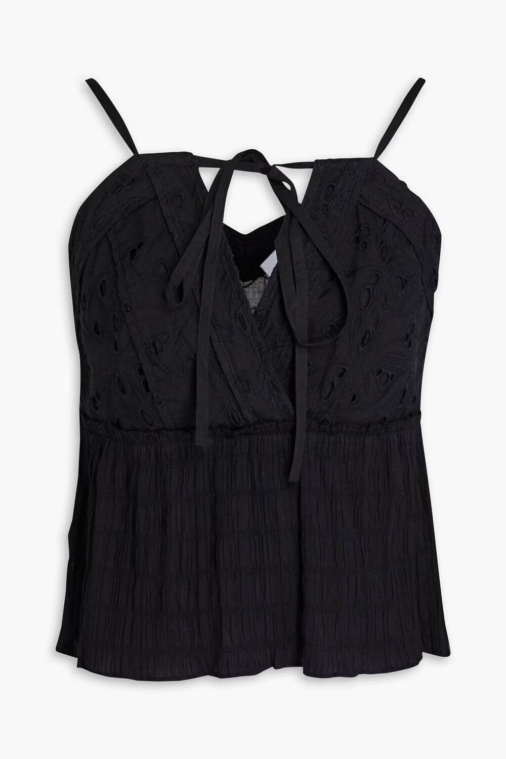 

Хлопковый топ Broderie Anglaise Iro, черный