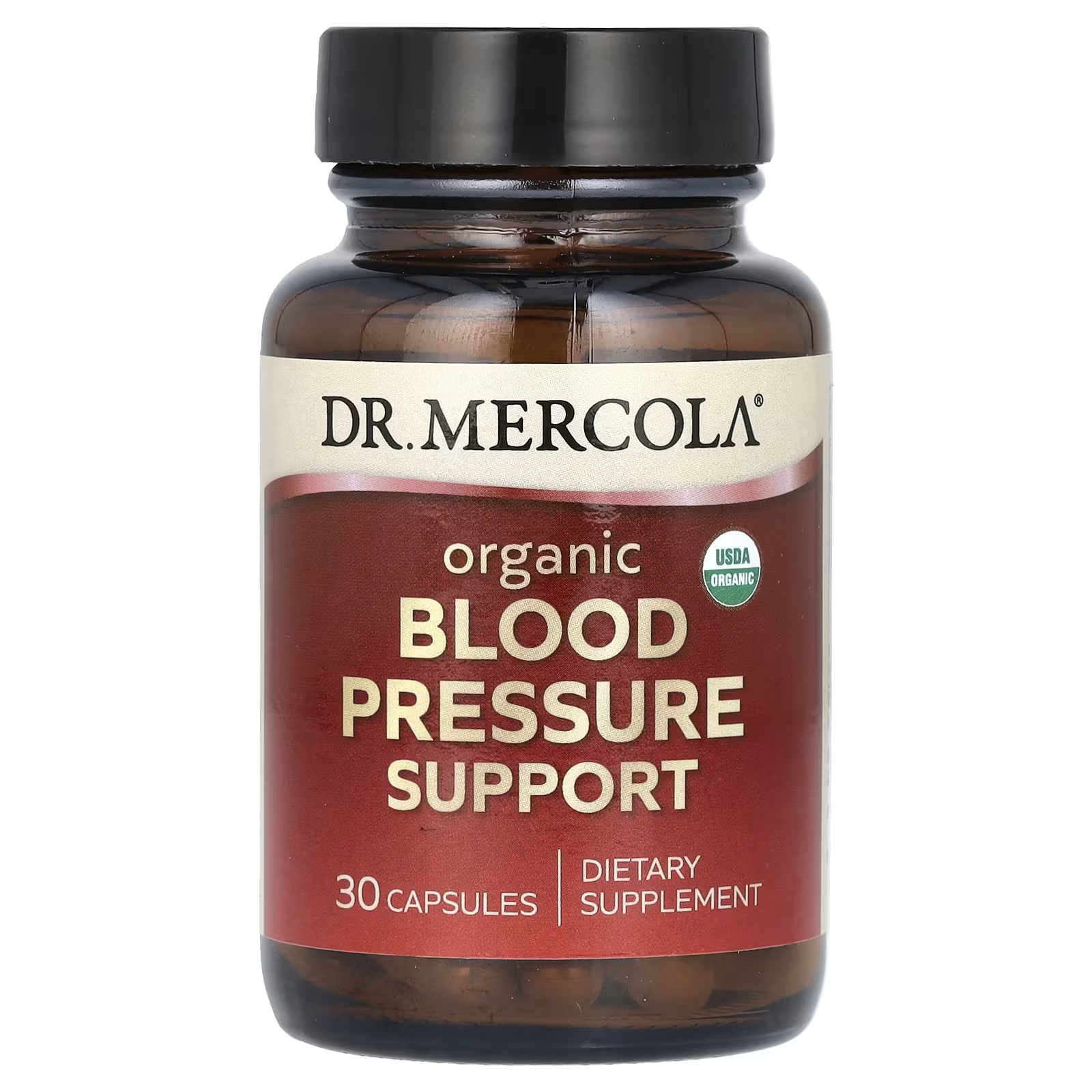 Органическая поддержка артериального давления Dr. Mercola, 30 капсул
