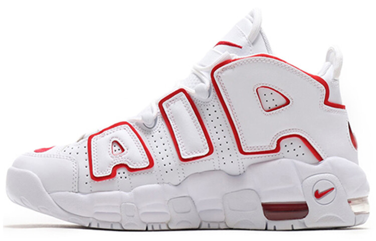 

Nike Air More Uptempo White Varsity Red Outline (GS)