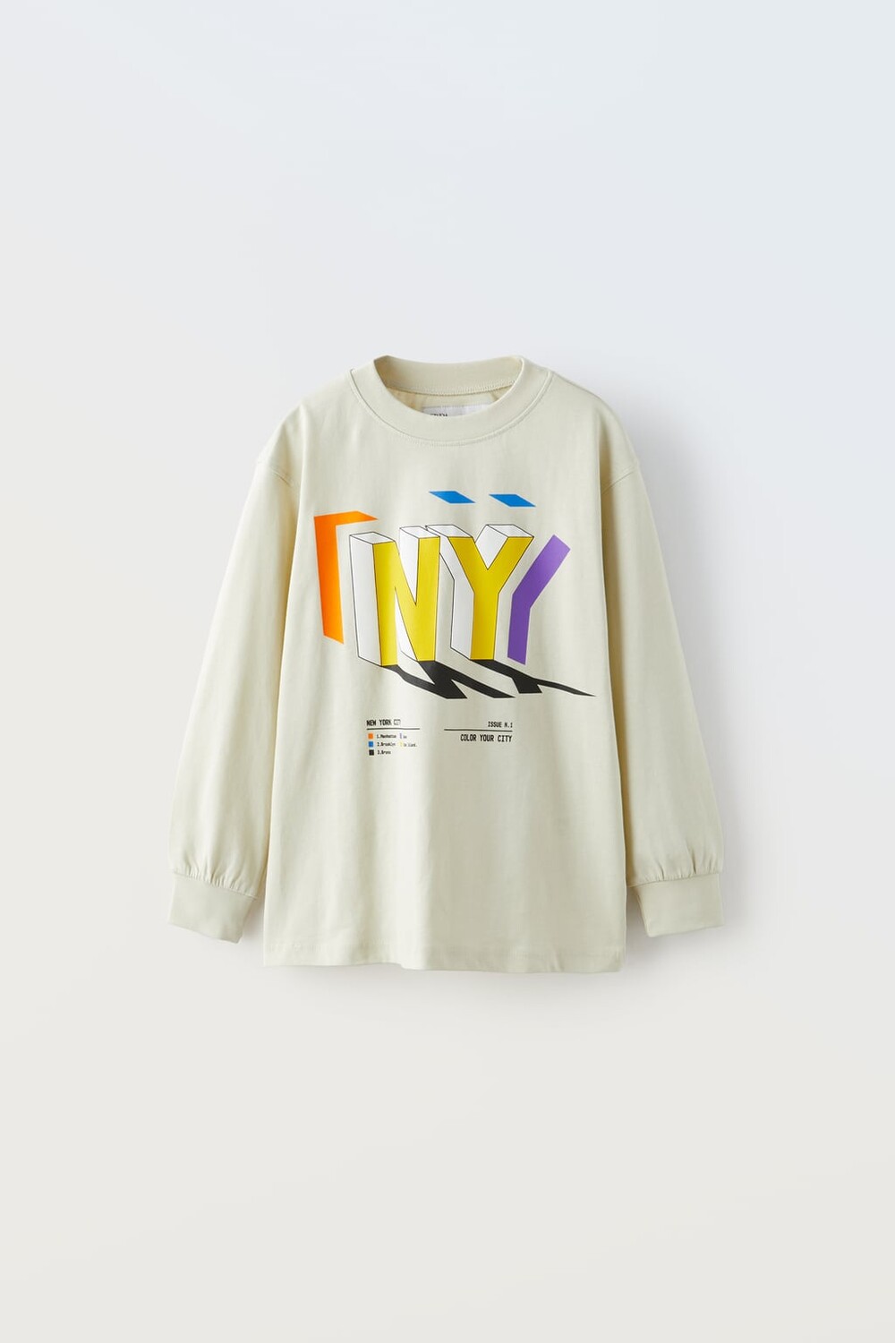 

Футболка с принтом ZARA, светло-зеленый