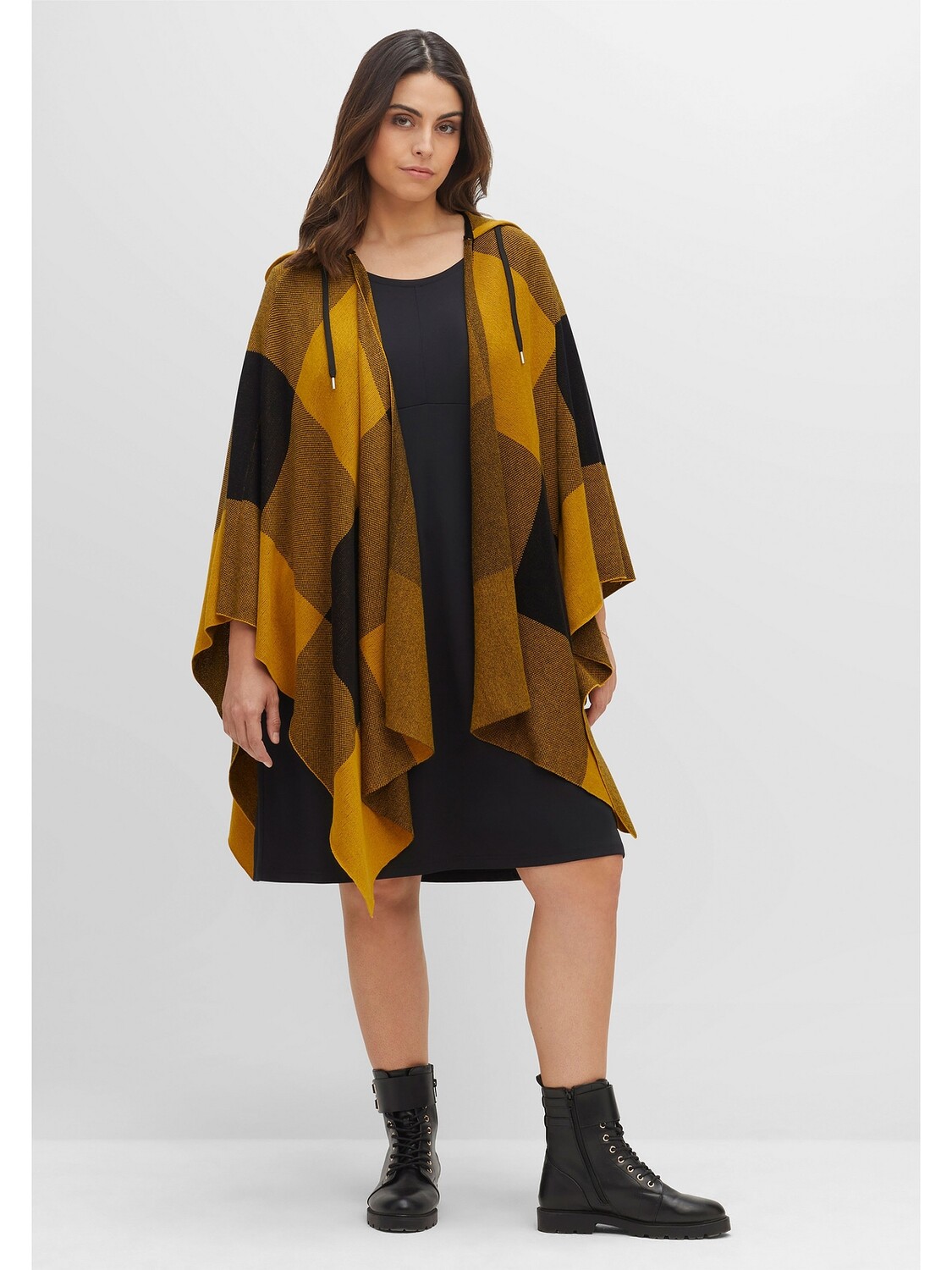 

Кардиган sheego Strickcape, цвет senfgelb