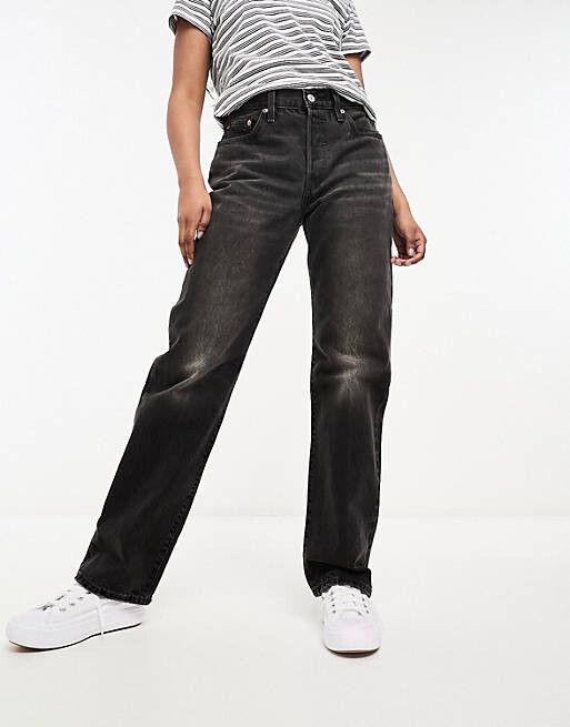 

Черные прямые джинсы Levi's 90-х 501