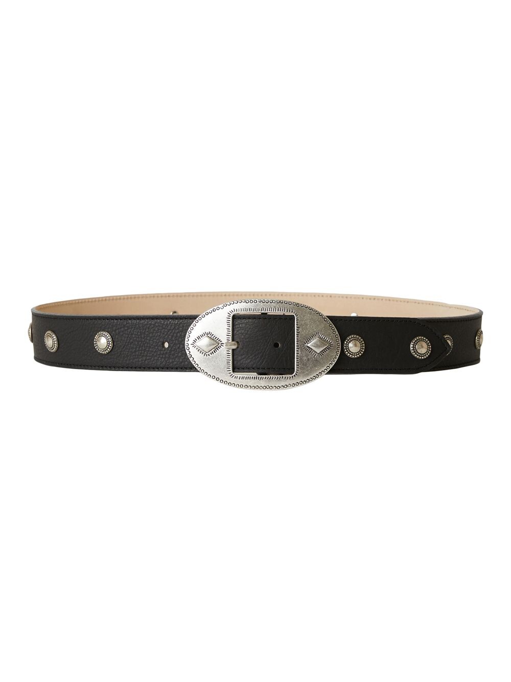 

Кожаный ремень с заклепками Zephyr Range B-Low The Belt, черный