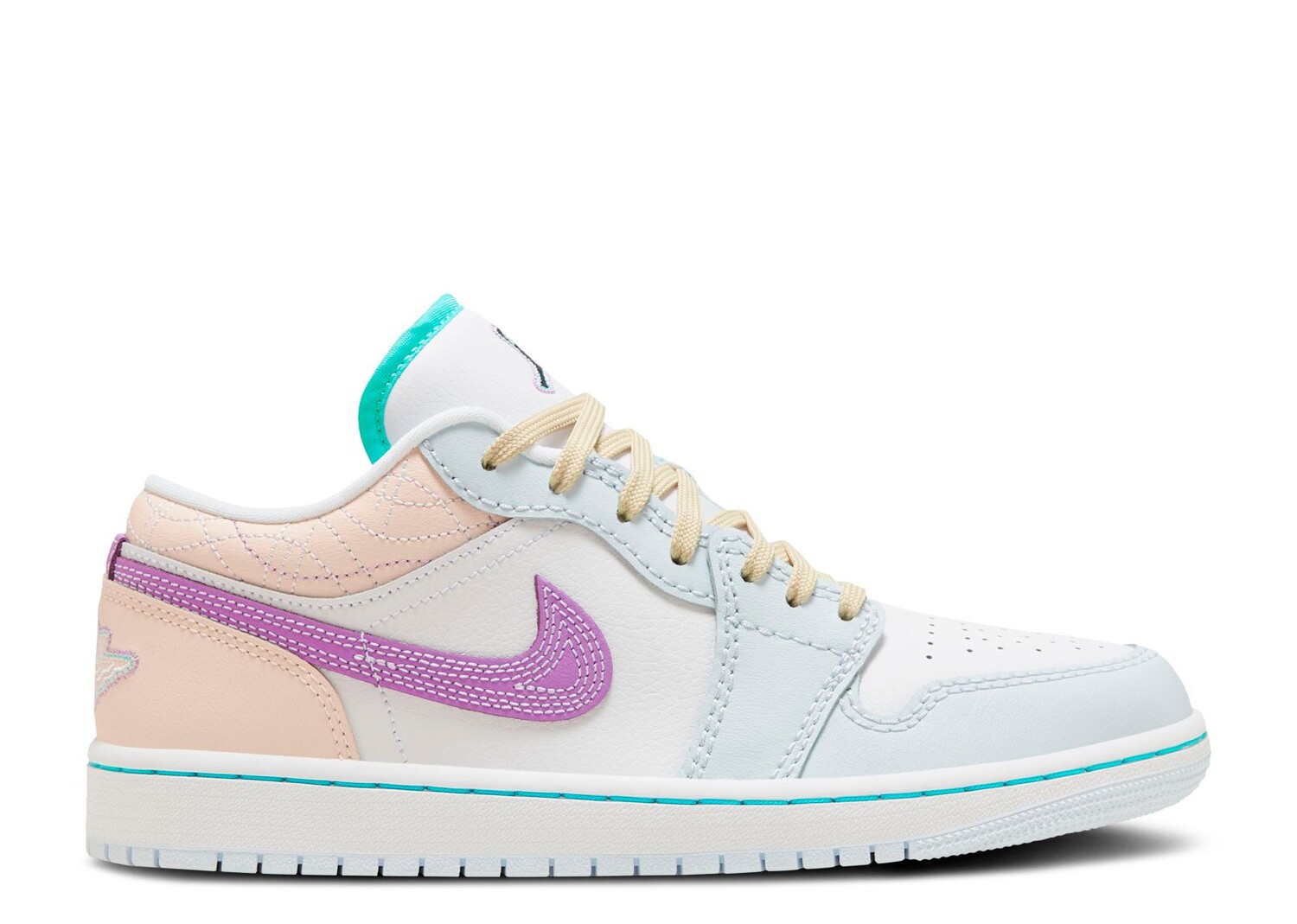 

Кроссовки Air Jordan Wmns Air Jordan 1 Low 'Multi-Color Sashiko', разноцветный