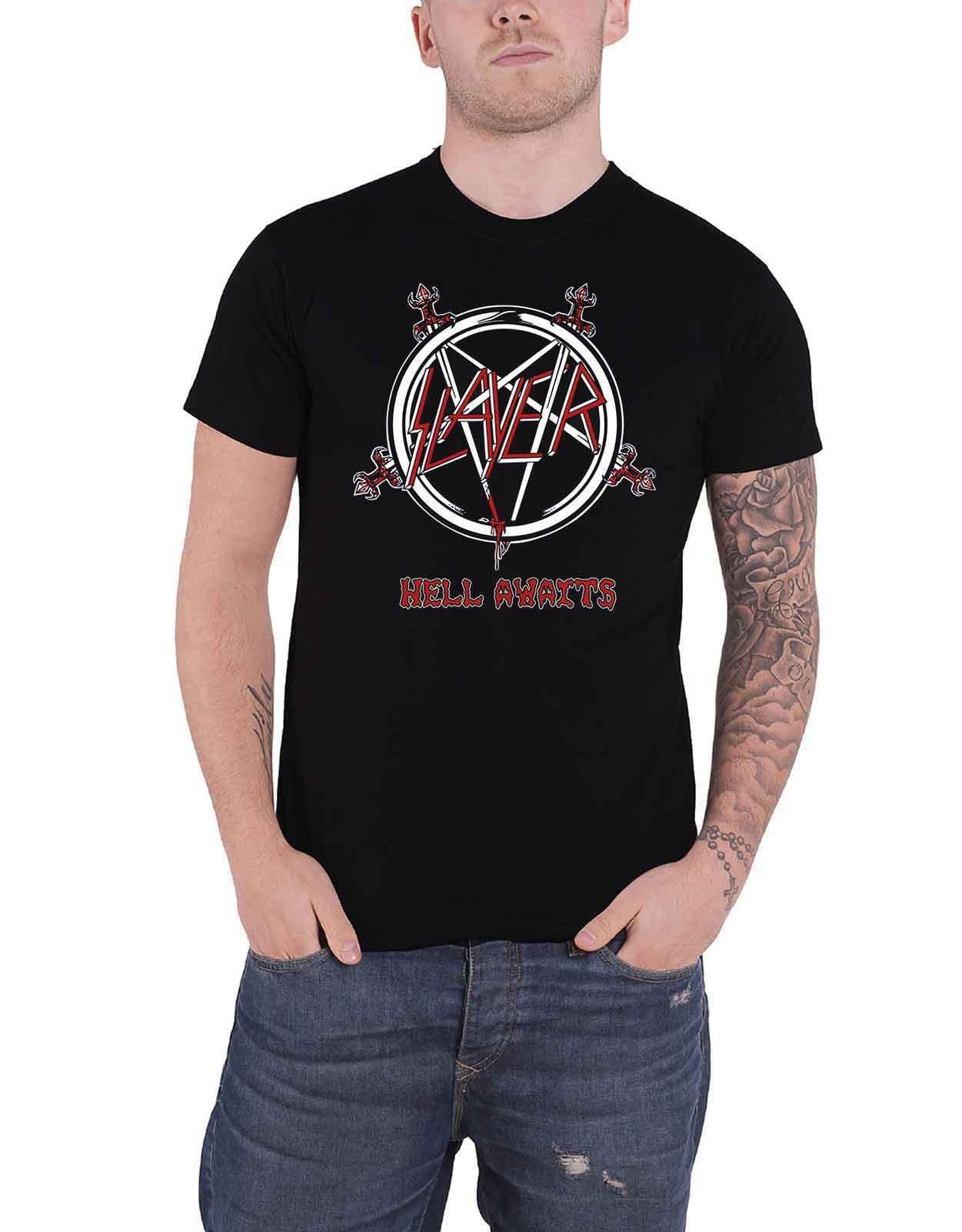 Футболка Hell Awaits Tour Slayer, черный slayer виниловая пластинка slayer hell awaits