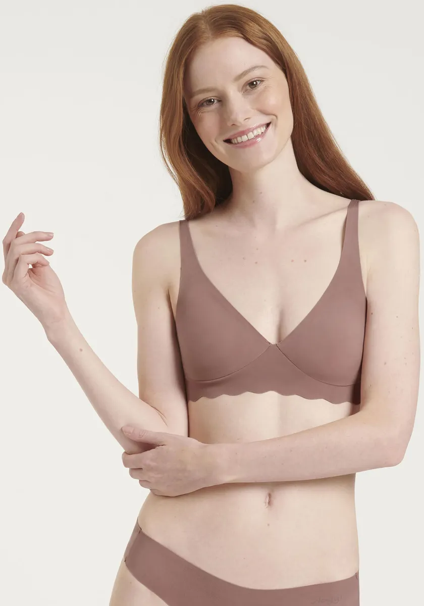 

Sloggi бюстгальтер без косточек "ZERO Microfibre 2.0 Soft bra", бесшовный и невидимый, цвет Cacao