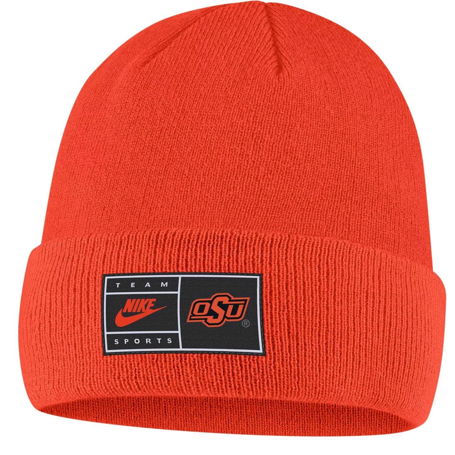 

Мужская оранжевая вязаная шапка с манжетами Nike Oklahoma State Cowboys