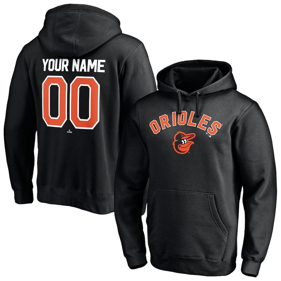 

Пуловер с капюшоном Fanatics Branded Baltimore Orioles, черный