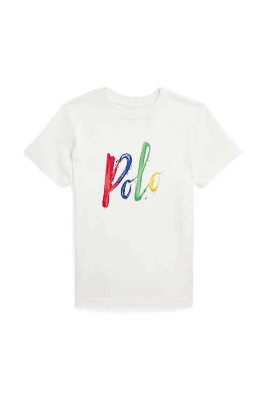 

Детская хлопковая футболка Polo Ralph Lauren, белый