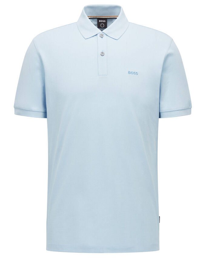 Рубашка-Поло Pallas с короткими рукавами Boss, синий
