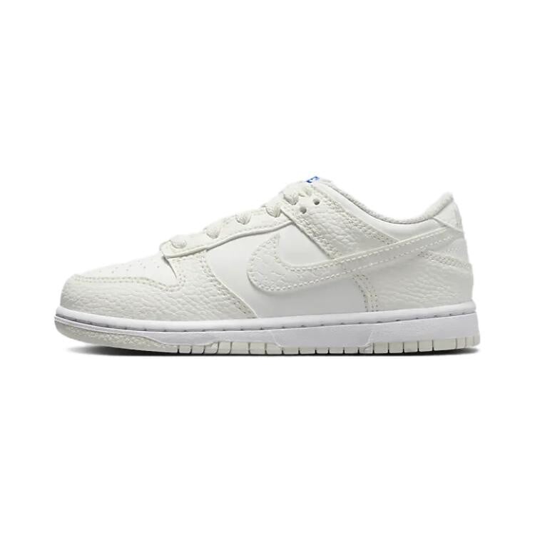 

Кроссовки для скейтбординга Dunk Kids PS Low-top Sail White/White/Game Sapphire/Sail White Nike, белый