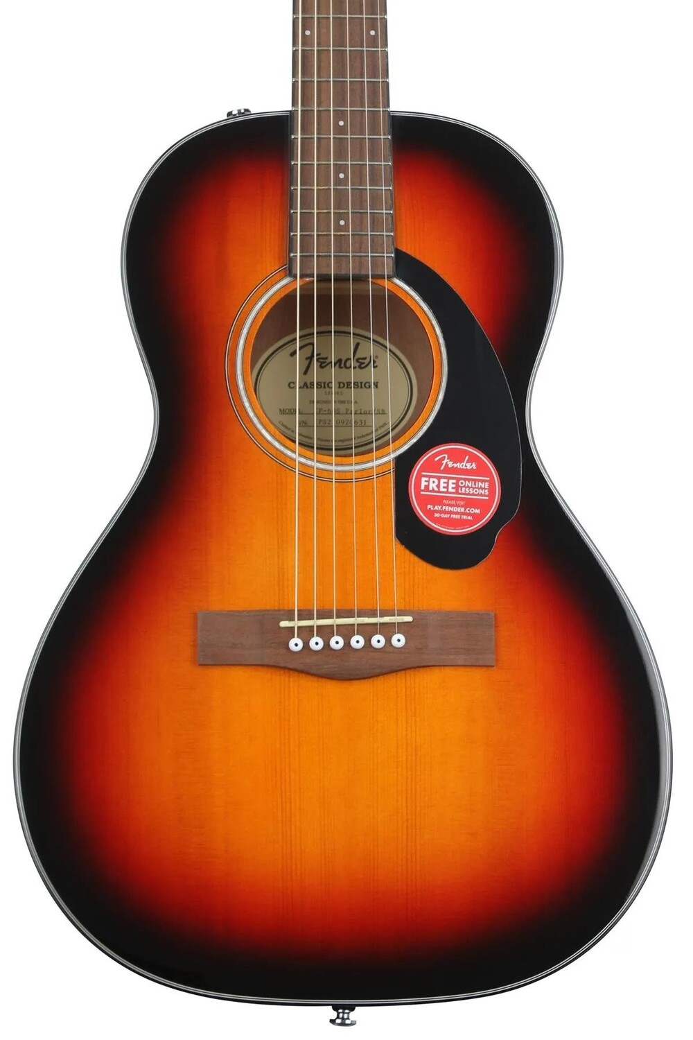

Акустическая гитара Fender CP-60S Parlor — Sunburst