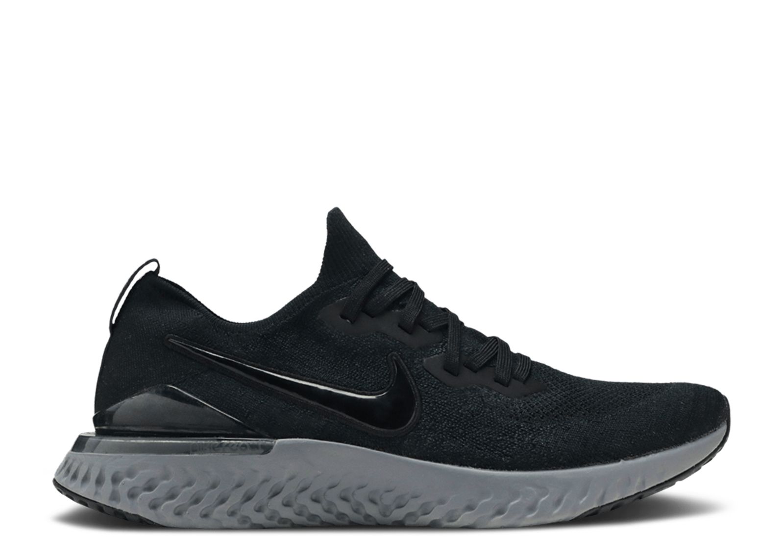 Кроссовки Nike Epic React Flyknit 2 'Black Anthracite', черный кроссовки nike sportswear react vision unisex black anthracite