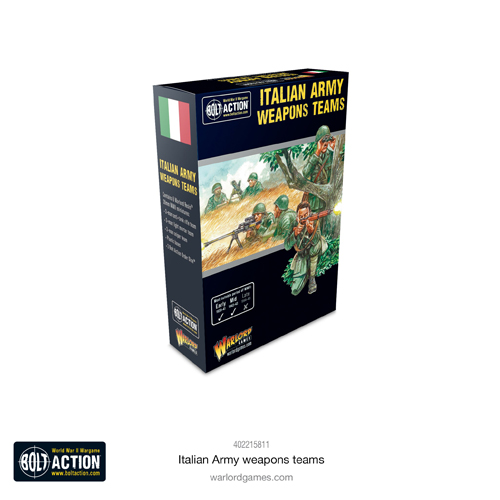 Фигурки Italian Army Weapons Teams Warlord Games
