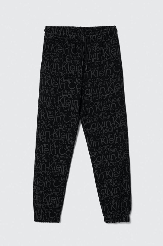 

Спортивные брюки из хлопка для мальчиков Calvin Klein Jeans, черный