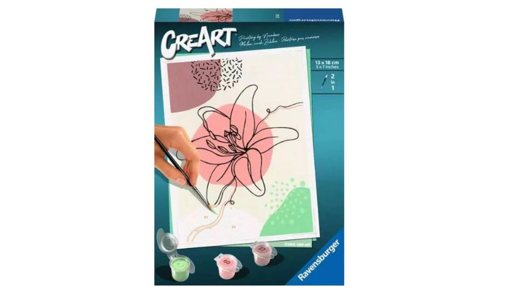 

Creart floral line art картина по номерам для взрослых Ravensburger Beschäftigung