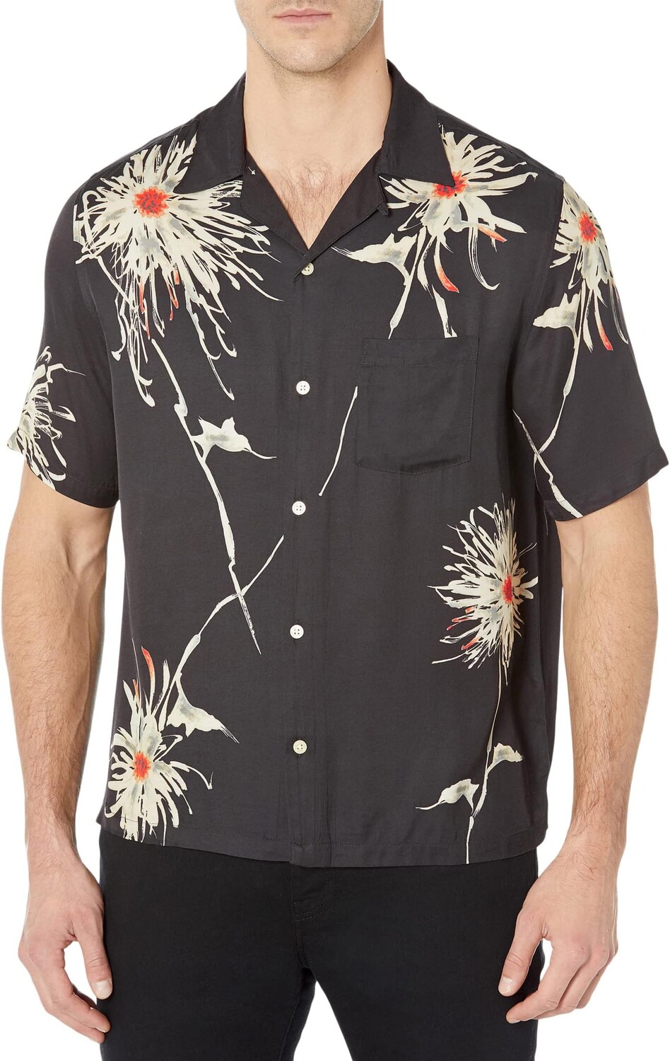 

Рубашка Сибу с коротким рукавом AllSaints, цвет Jet Black