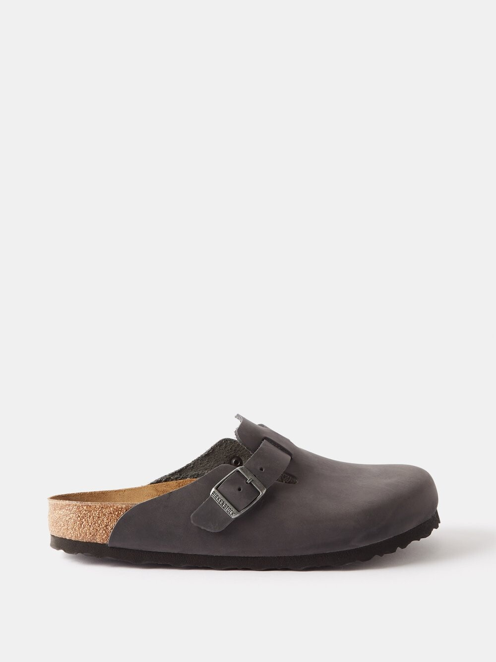 

Сабо boston из промасленной кожи Birkenstock, черный