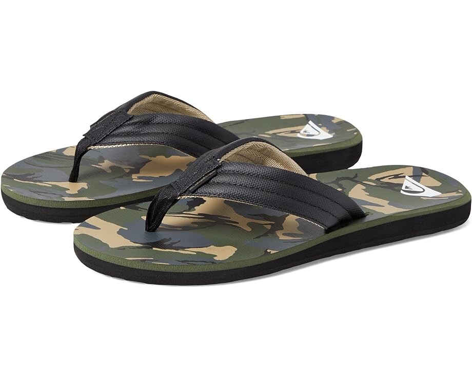

Сандалии Quiksilver Carver Print, цвет Black/Green/Grey 1