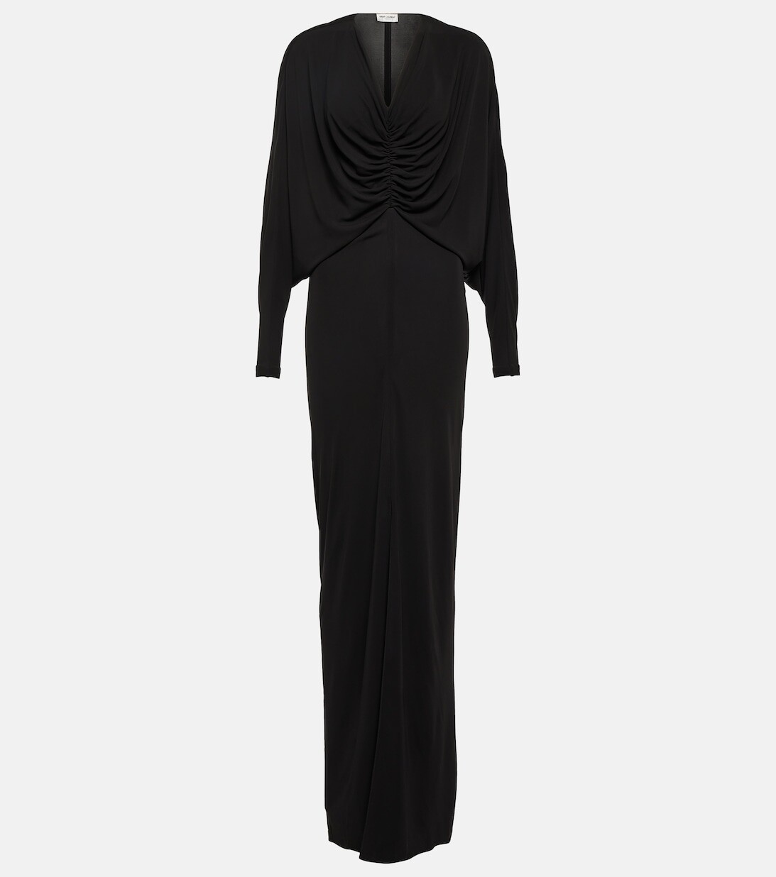 

Платье с V-образным вырезом SAINT LAURENT, черный