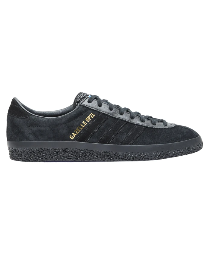

Кроссовки с кожаными вставками и фактурной подошвой Adidas Originals, черный