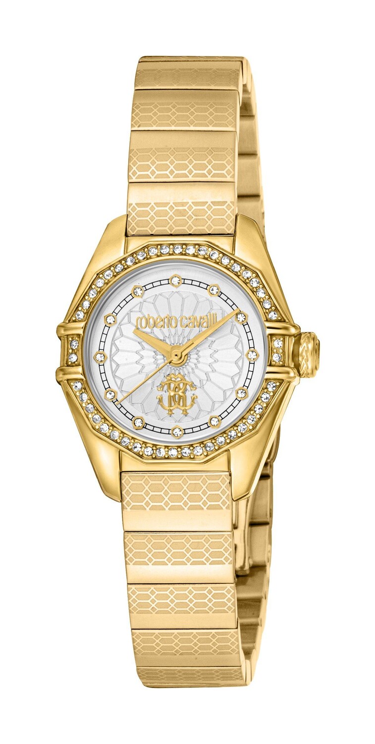 

Швейцарские кварцевые часы Roberto Cavalli, серебро