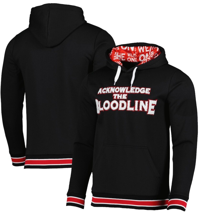 

Пуловер с капюшоном WWE Authentic The Bloodline, черный