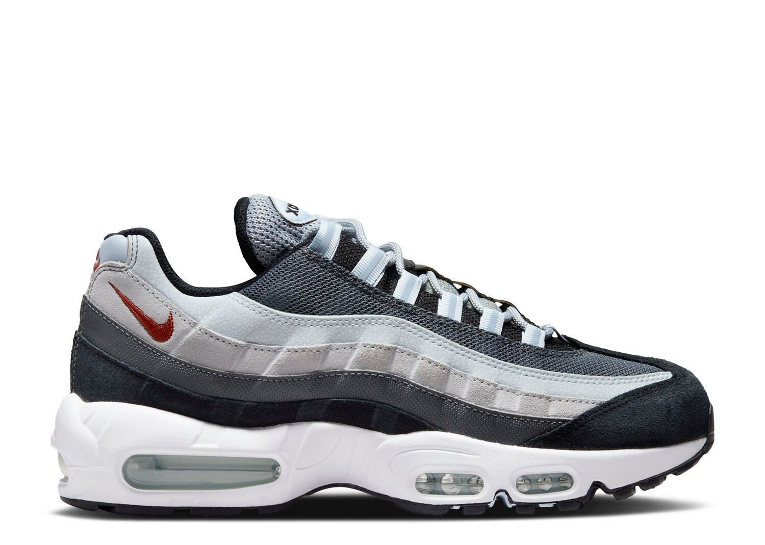 

Кроссовки Nike Air Max 95 'Wolf Grey Rugged Orange', серый