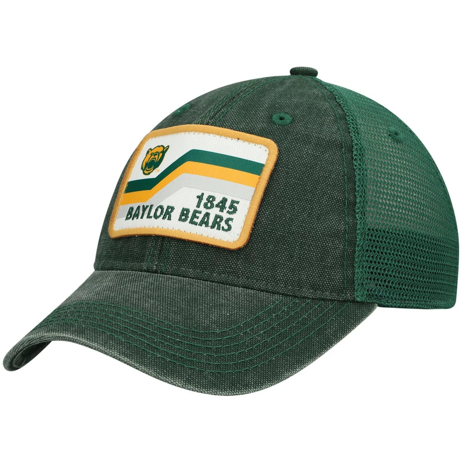 

Мужская зеленая кепка Baylor Bears Sun & Bars Dashboard Trucker Snapback