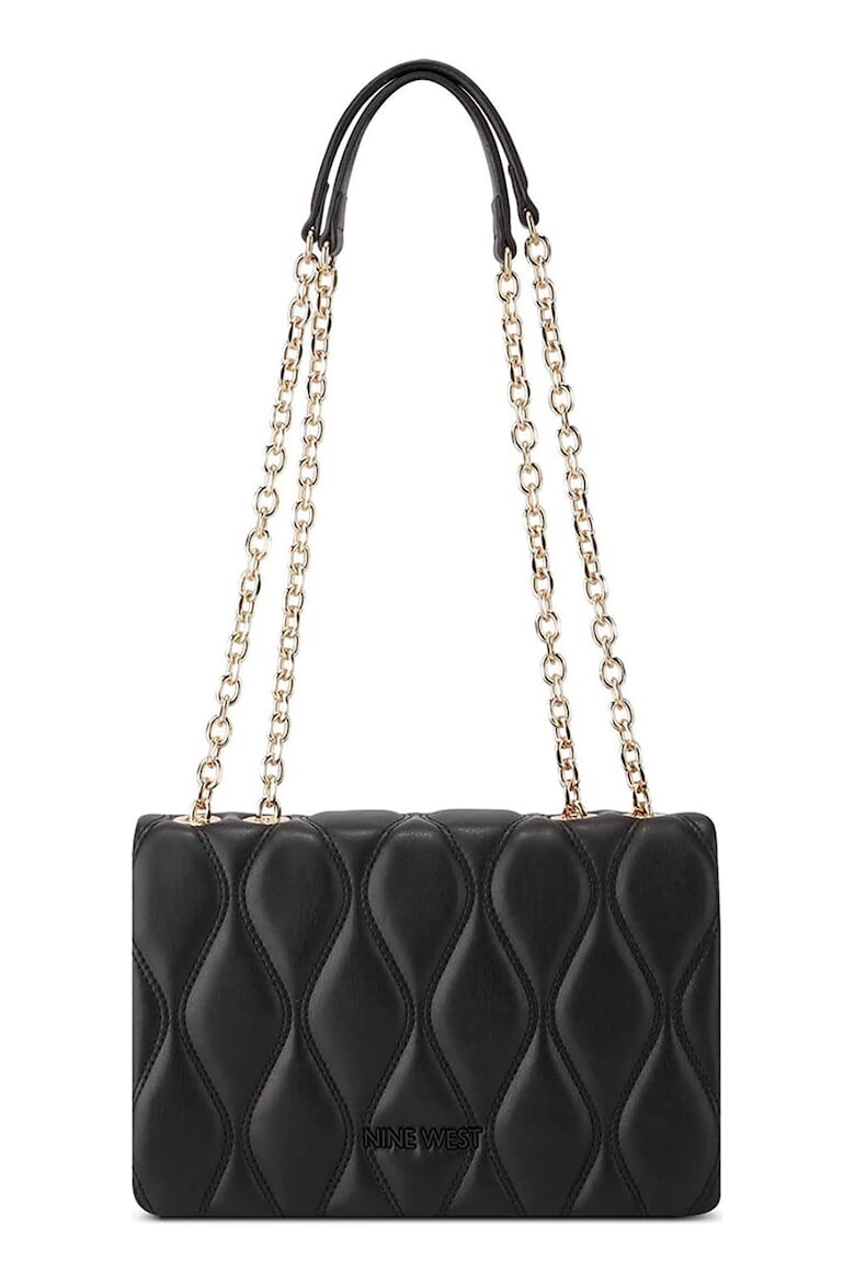 

Стеганая сумка из экокожи Nine West, черный