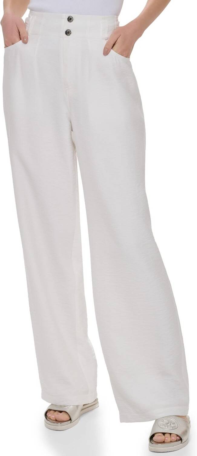 

Мятые брюки DKNY, белый
